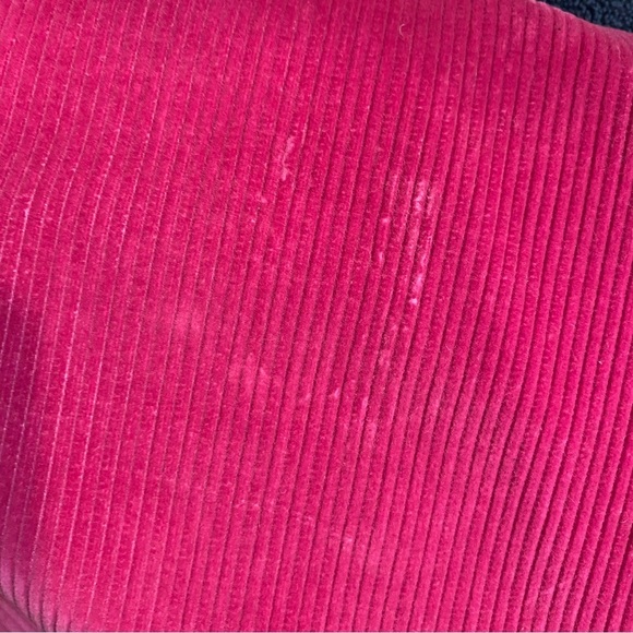 Vintage Electre Paris Corduroy trench coat pink belted coat fushia pink - Picture 10 of 12